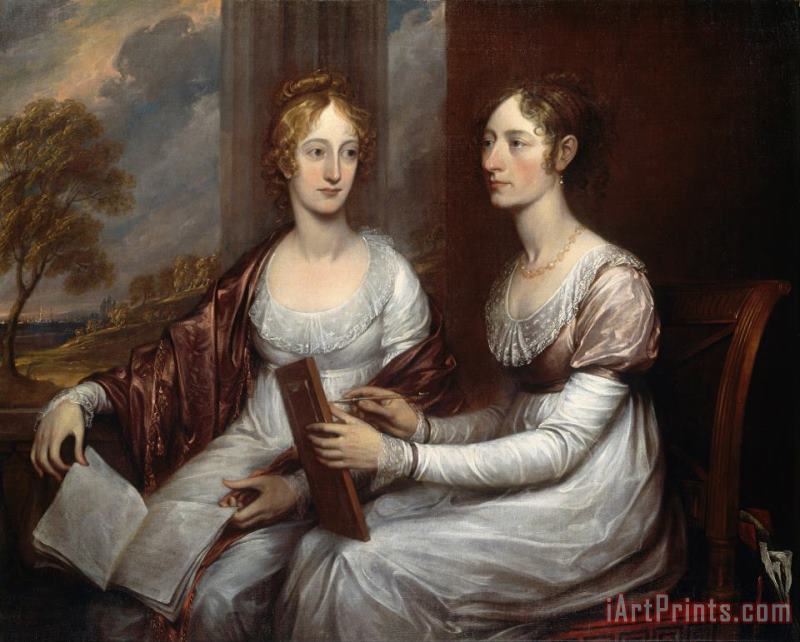 The Misses Mary And Hannah Murray painting - John Trumbull The Misses Mary And Hannah Murray Art Print