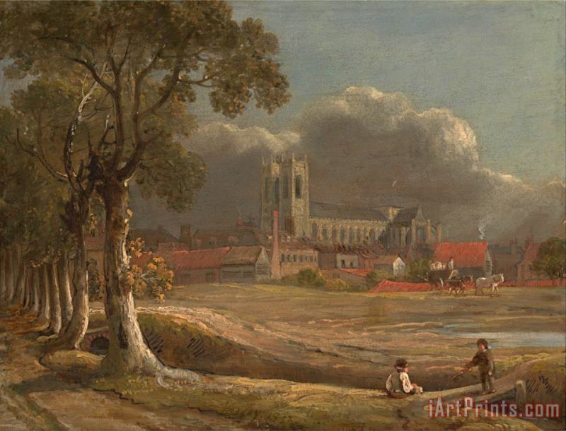 John Varley Westminster Abbey From Tothill Fields Art Painting