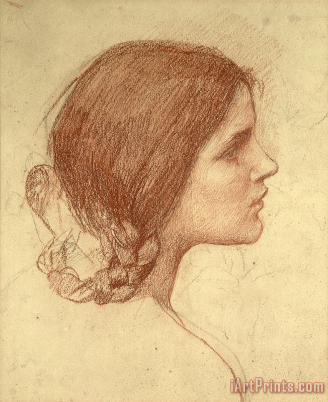 Head of a Girl painting - John William Waterhouse Head of a Girl Art Print