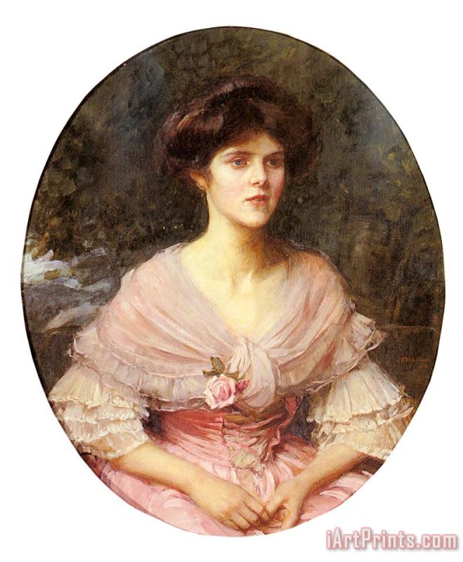 Portrait of Mrs Alex Puleston Henderson painting - John William Waterhouse Portrait of Mrs Alex Puleston Henderson Art Print