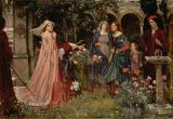 John William Waterhouse - The Enchanted Garden painting