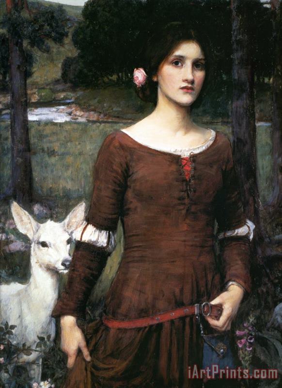 The Lady Clare painting - John William Waterhouse The Lady Clare Art Print