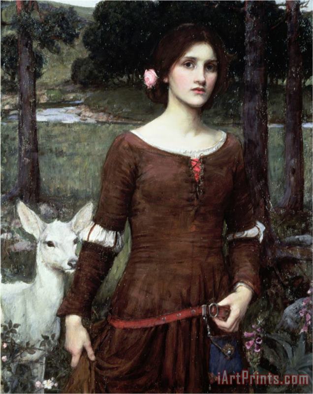The Lady Clare 1900 painting - John William Waterhouse The Lady Clare 1900 Art Print