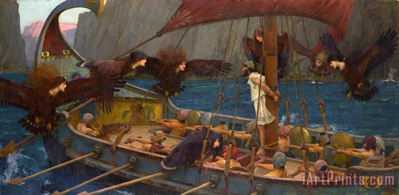 John William Waterhouse Ulysses And The Sirens Art Painting