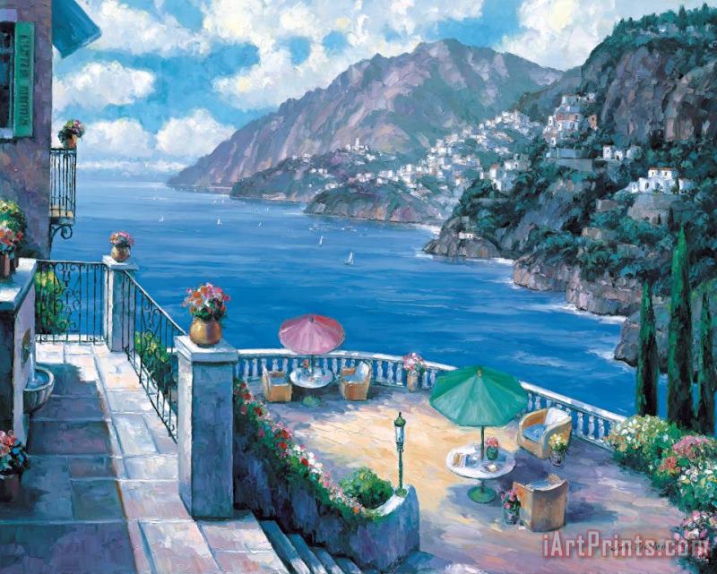 John Zaccheo The Amalfi Coast Art Print