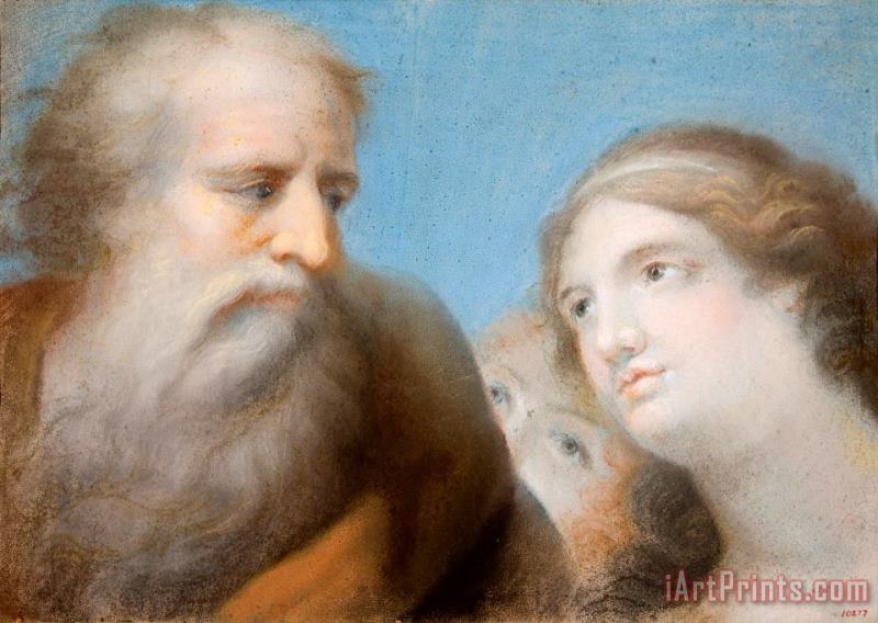 Allegory of Prudence painting - Jose Flaugier Allegory of Prudence Art Print