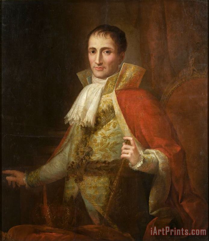 Portrait of King Joseph I painting - Jose Flaugier Portrait of King Joseph I Art Print
