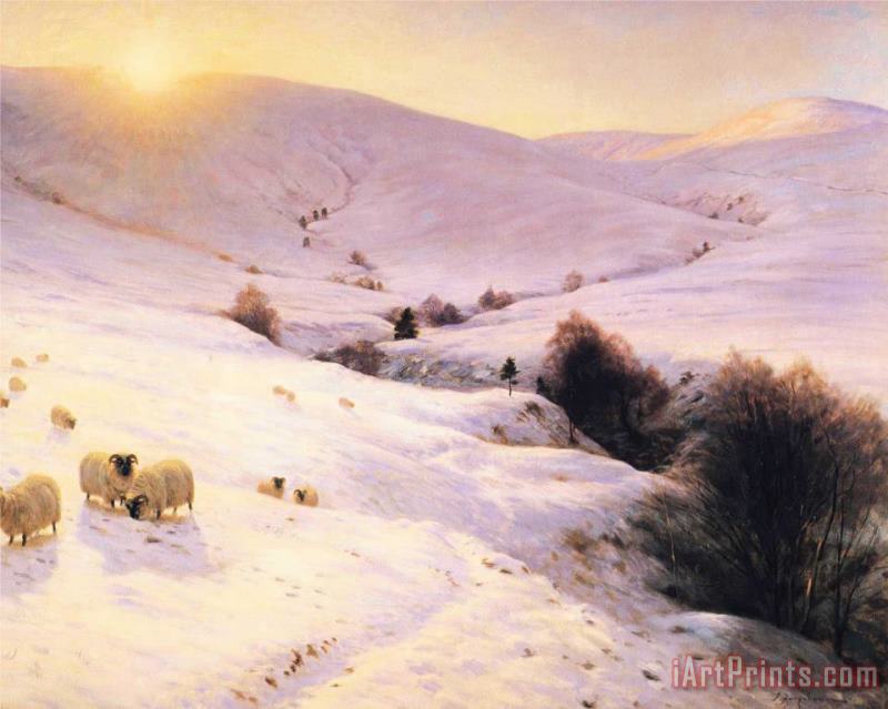 Joseph Farquharson And The Sun Peeped O'er Yon Southland Hills Art Painting
