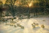 Joseph Farquharson - The Shortening Winters Day is Near a Close painting