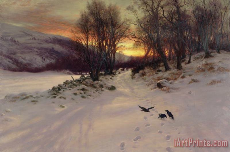 Joseph Farquharson When the West with Evening Glows Art Painting