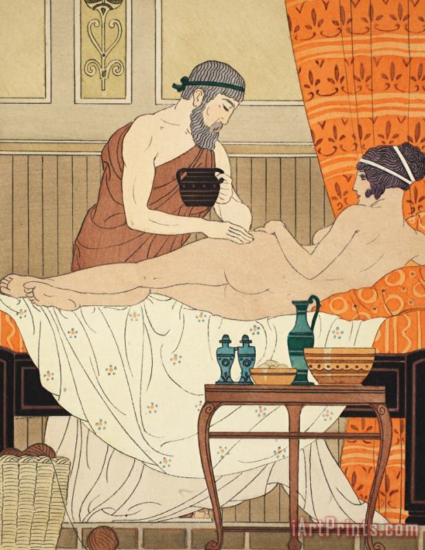Joseph Kuhn-Regnier Application Of White Egyptian Perfume To The Hip Art Painting