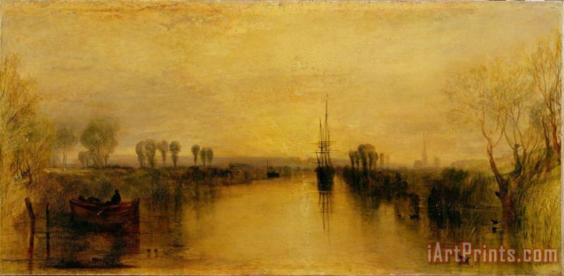 Chichester Canal painting - Joseph Mallord William Turner Chichester Canal Art Print