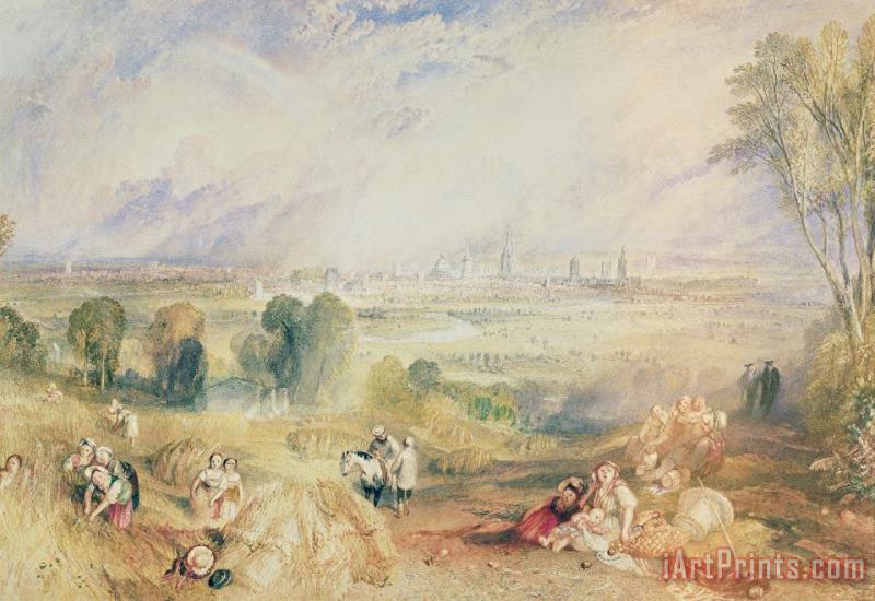 Oxford from North Hinksey painting - Joseph Mallord William Turner Oxford from North Hinksey Art Print