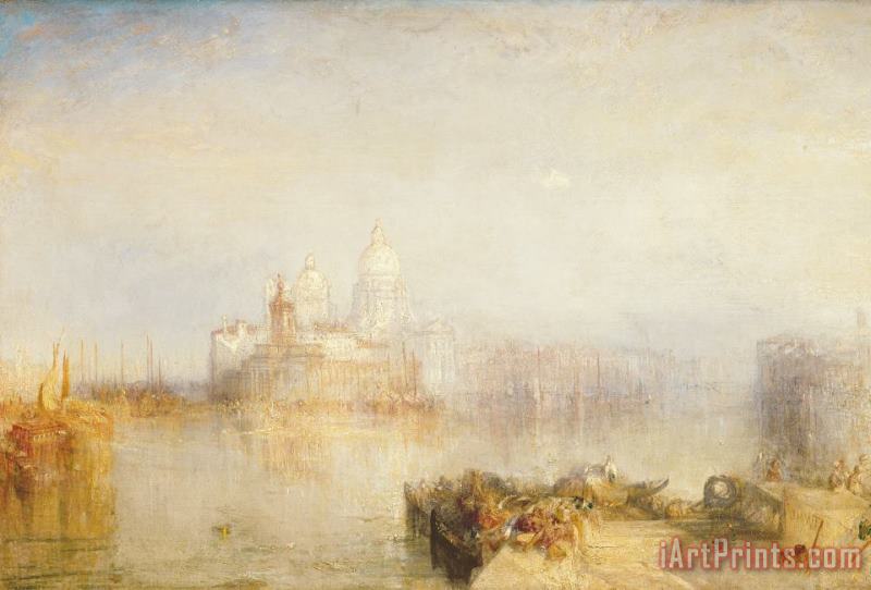 Joseph Mallord William Turner The Dogana and Santa Maria della Salute Venice Art Print