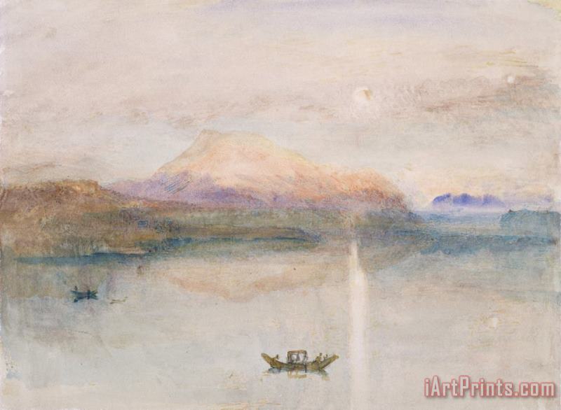 Joseph Mallord William Turner The Red Rigi: Sample Study Art Print