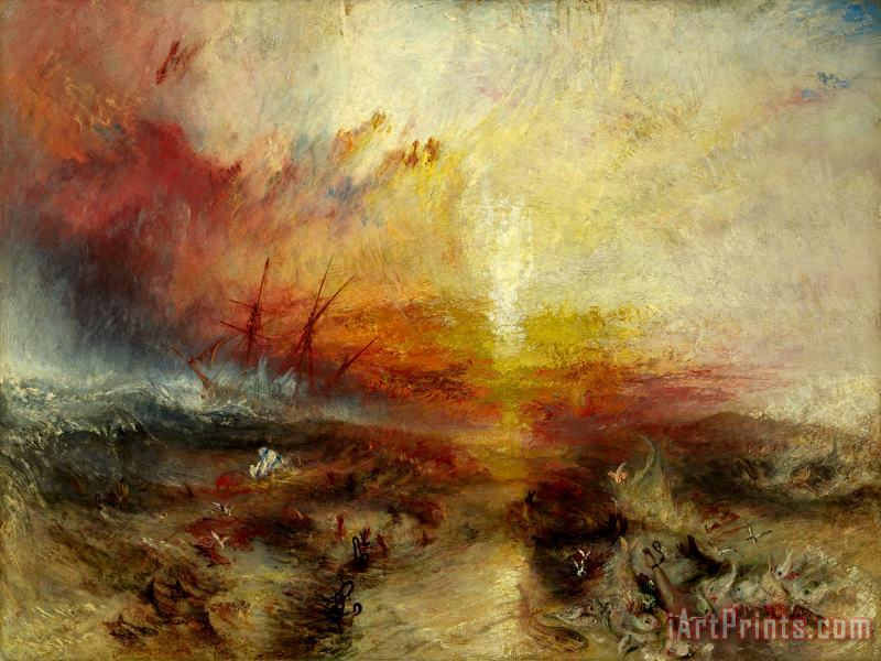 Joseph Mallord William Turner The Slave Ship Art Painting