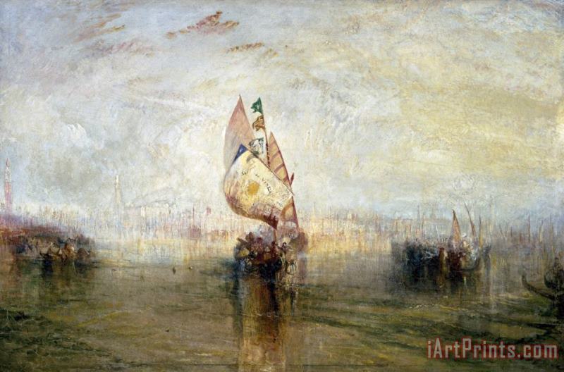 Joseph Mallord William Turner The Sun of Venice Going to Sea Art Print