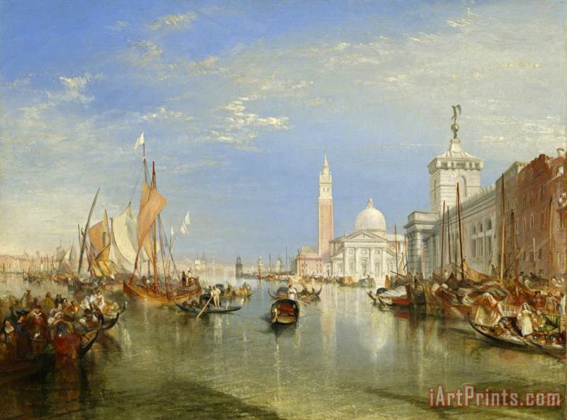 Joseph Mallord William Turner Venice: The Dogana And San Giorgio Maggiore Art Print