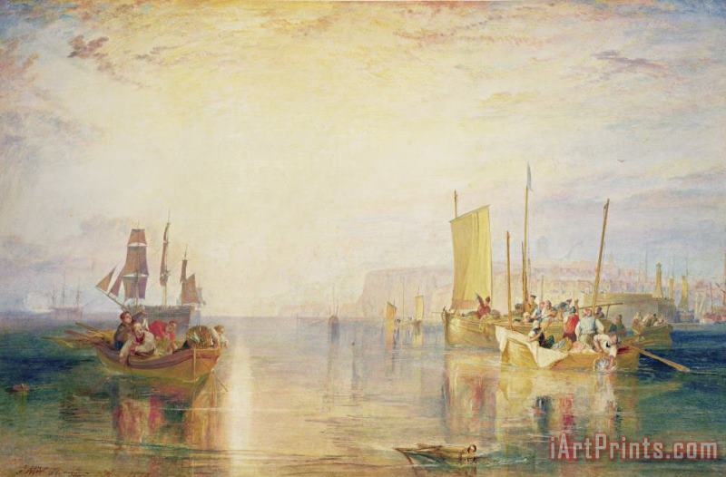 Joseph Mallord William Turner Whiting Fishing off Margate Art Print