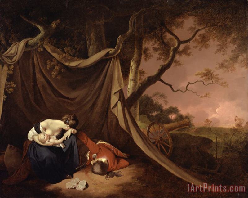 The Dead Soldier 2 painting - Joseph Wright  The Dead Soldier 2 Art Print