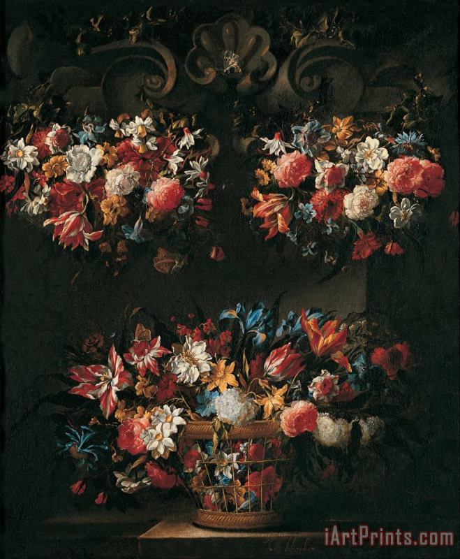 Juan de Arellano Still Life with Flowers Art Painting
