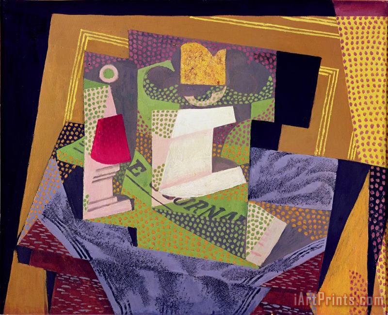 Juan Gris Composition on a Table Art Print