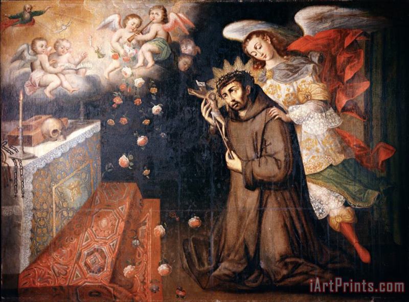Juan Zapaca Inga  Passing of Saint John of God Art Painting