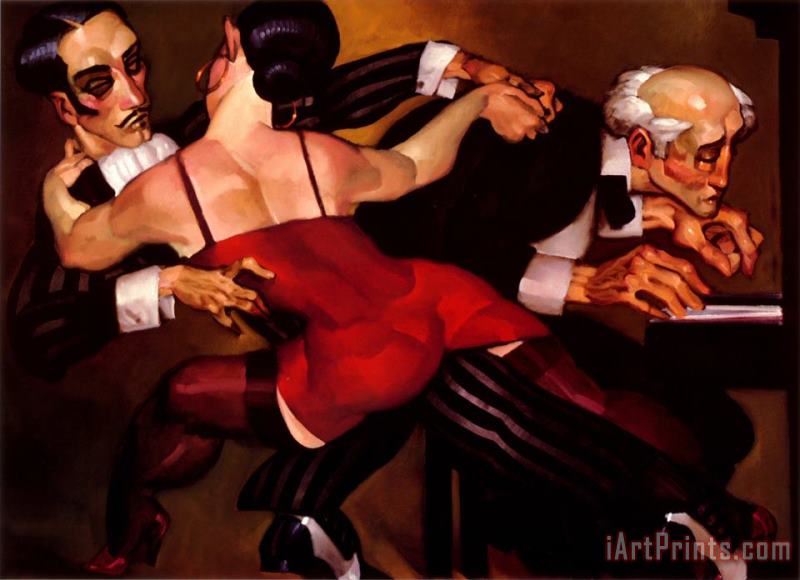The Last Tango I painting - Juarez Machado The Last Tango I Art Print