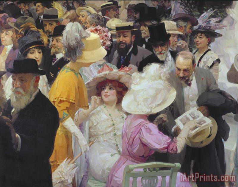 Jules Alexandre Grun Friday at the French Artists Salon Art Painting