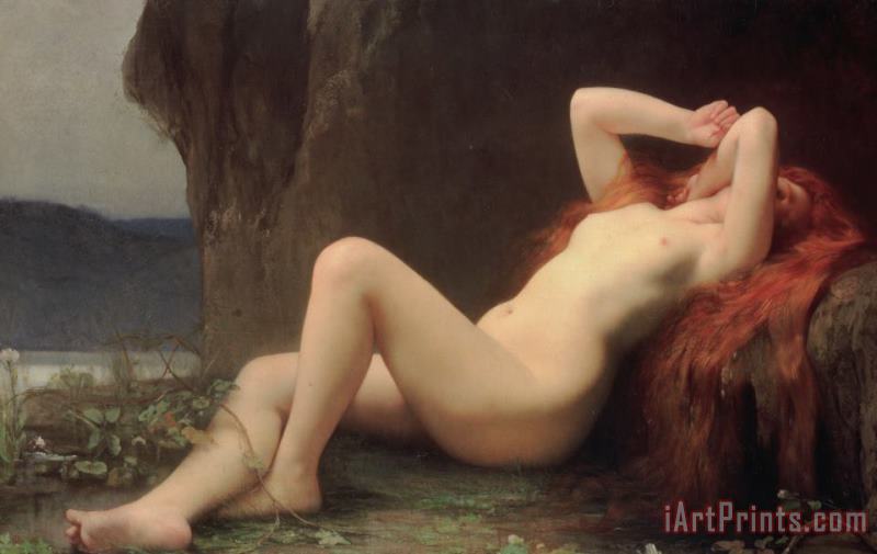 Mary Magdalene in the Cave painting - Jules Joseph Lefebvre Mary Magdalene in the Cave Art Print