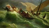 Jules Joseph Meynier - Christ Asleep in his Boat painting