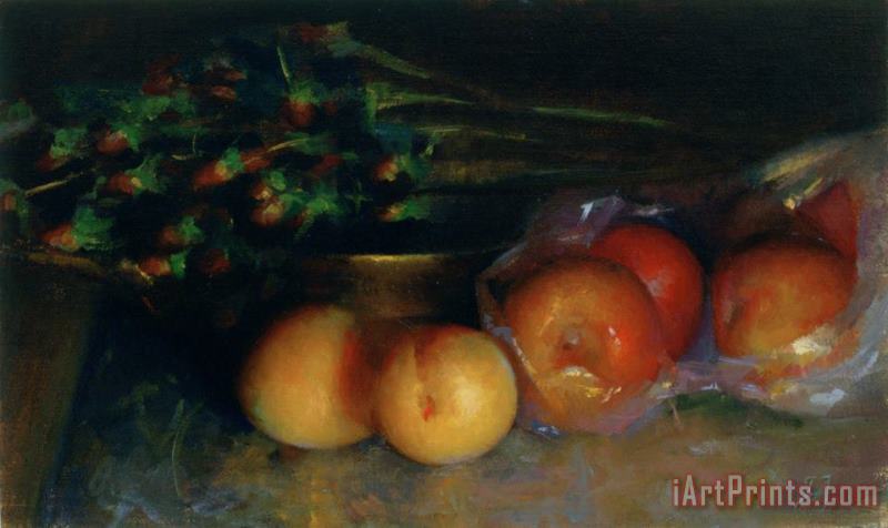Juliette Aristides Apricots Art Painting