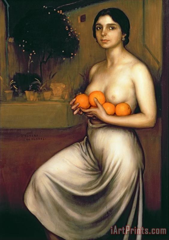 Julio Romero de Torres Oranges and Lemons Art Print