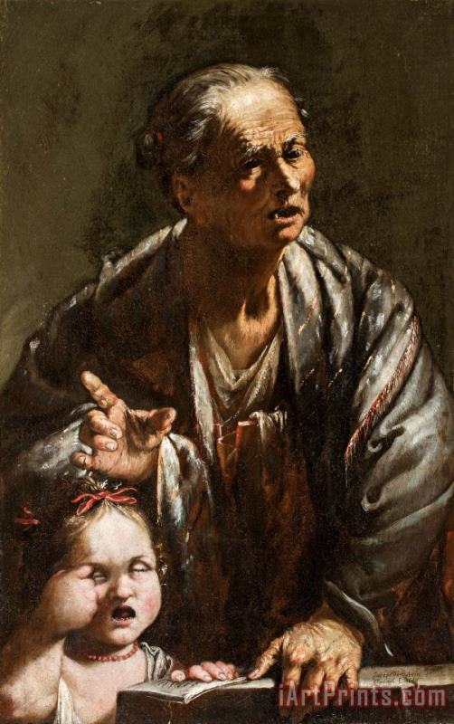 Jusepe de Ribera An Allegory of Wisdom And Ignorance Art Print