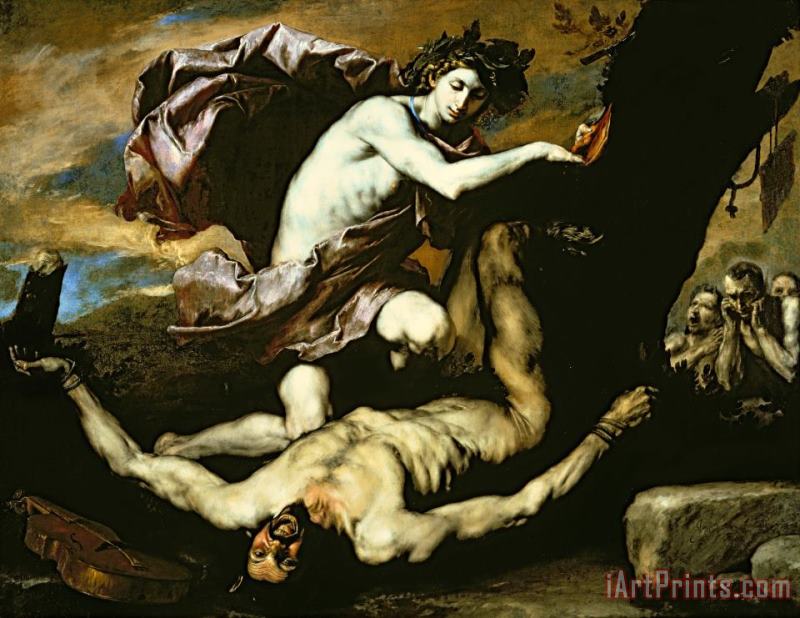 Jusepe de Ribera Apollo and Marsyas Art Painting