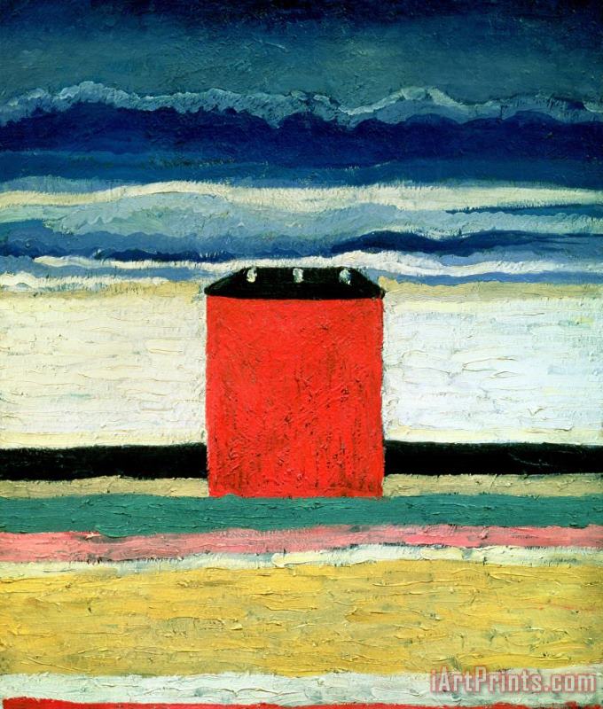 Kazimir Malevich Red House Art Painting