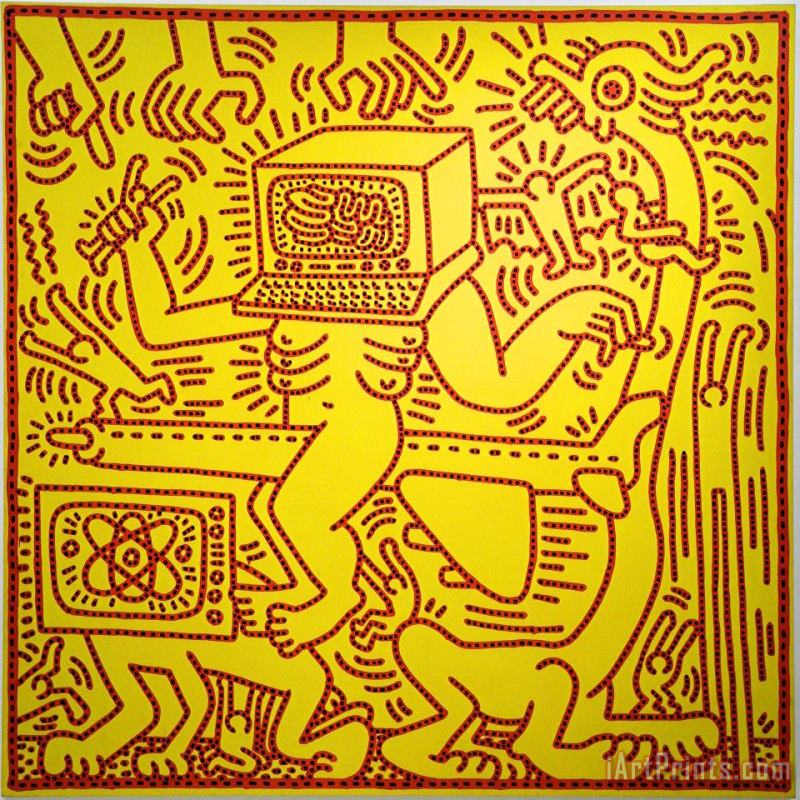 Keith Haring Pop Shop 1 Art Painting