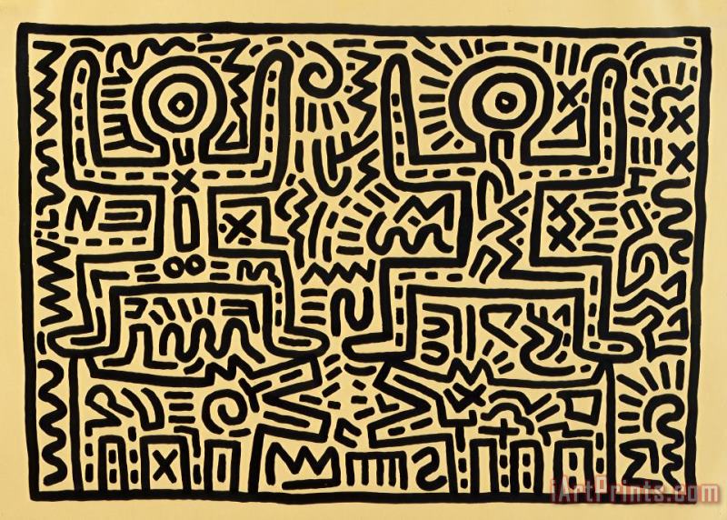 Keith Haring Pop Shop 7 Art Painting
