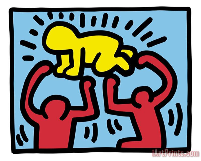 Pop Shop Radiant Baby painting - Keith Haring Pop Shop Radiant Baby Art Print
