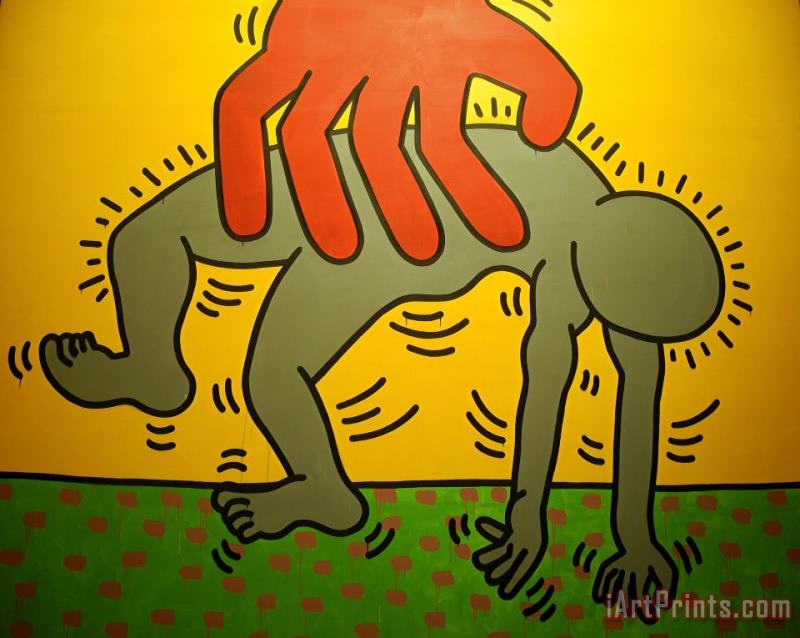Ten Commandments Detail 2 painting - Keith Haring Ten Commandments Detail 2 Art Print