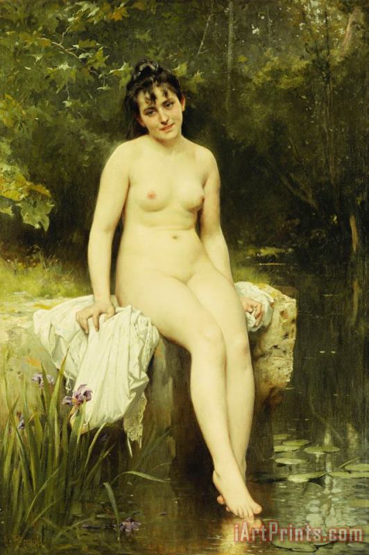 The Bather painting - Leon Bazile Perrault The Bather Art Print