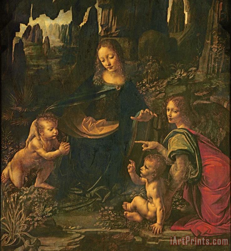 Leonardo da Vinci Madonna Of The Rocks Art Painting