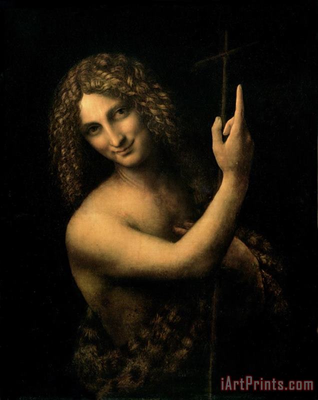Leonardo da Vinci Saint John The Baptist Art Painting