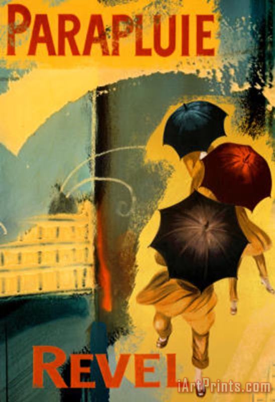 Leonetto Cappiello Parapluie Revel Abstract Art Print Poster Art Print