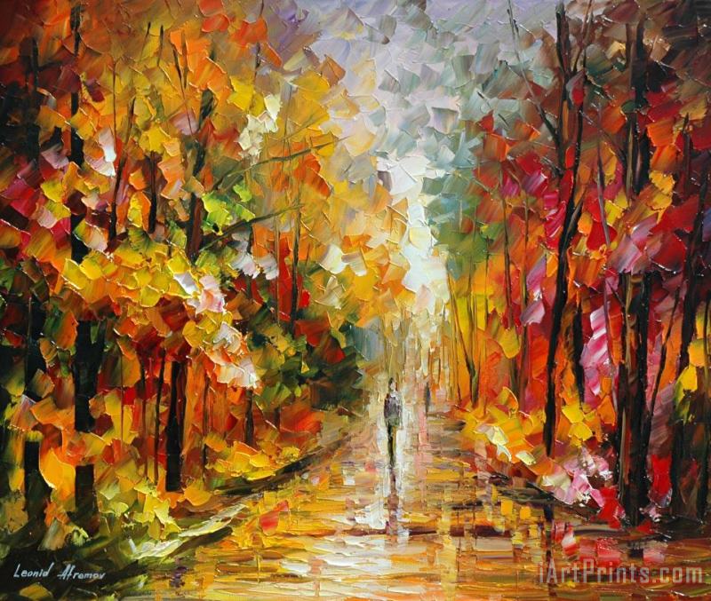 After The Rain painting - Leonid Afremov After The Rain Art Print