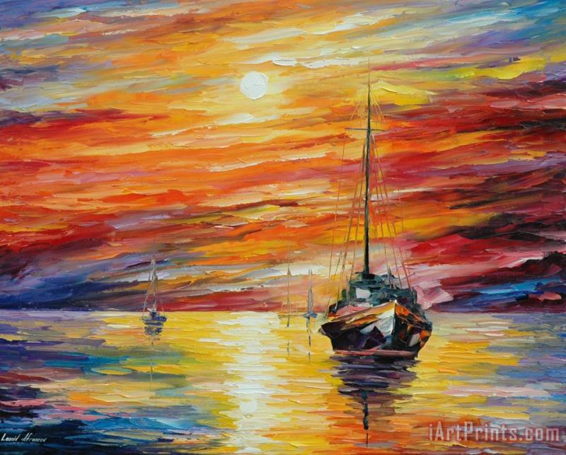 Almost Morning painting - Leonid Afremov Almost Morning Art Print