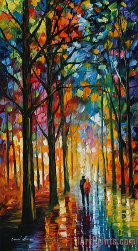 Date In The Park painting - Leonid Afremov Date In The Park Art Print