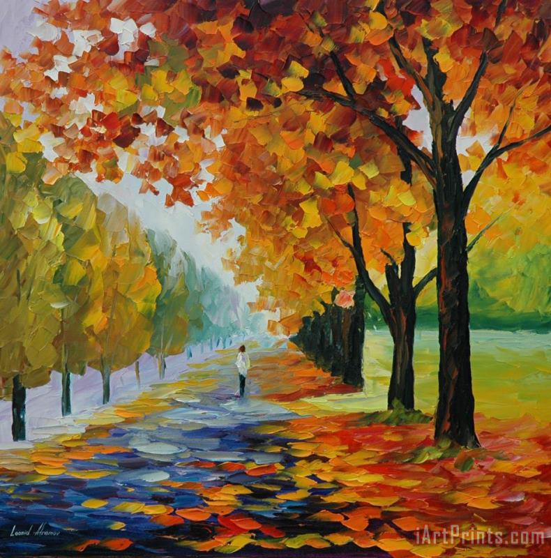 Endless Fall painting - Leonid Afremov Endless Fall Art Print
