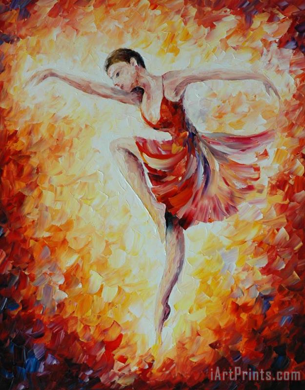 Leonid Afremov Flaming Dance Art Painting