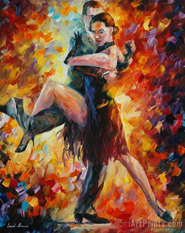 Leonid Afremov Joyful Tango Art Print
